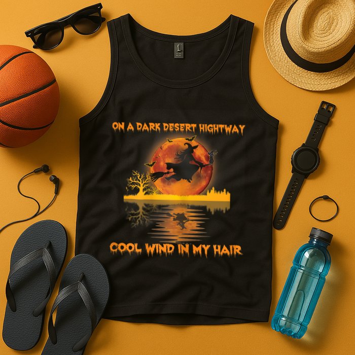 Witch On A Dark Desert Highway Tshirt Womens In Witch Tshirt Tank Top