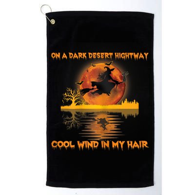 Witch On A Dark Desert Highway Tshirt Womens In Witch Tshirt Golf Towel