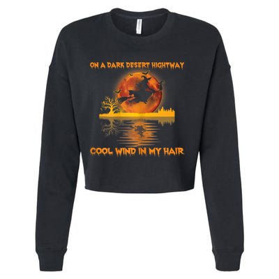 Witch On A Dark Desert Highway Tshirt Womens In Witch Tshirt Cropped Pullover Crew