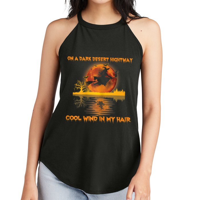 Witch On A Dark Desert Highway Tshirt Womens In Witch Tshirt Women's Perfect Tri Rocker Tank