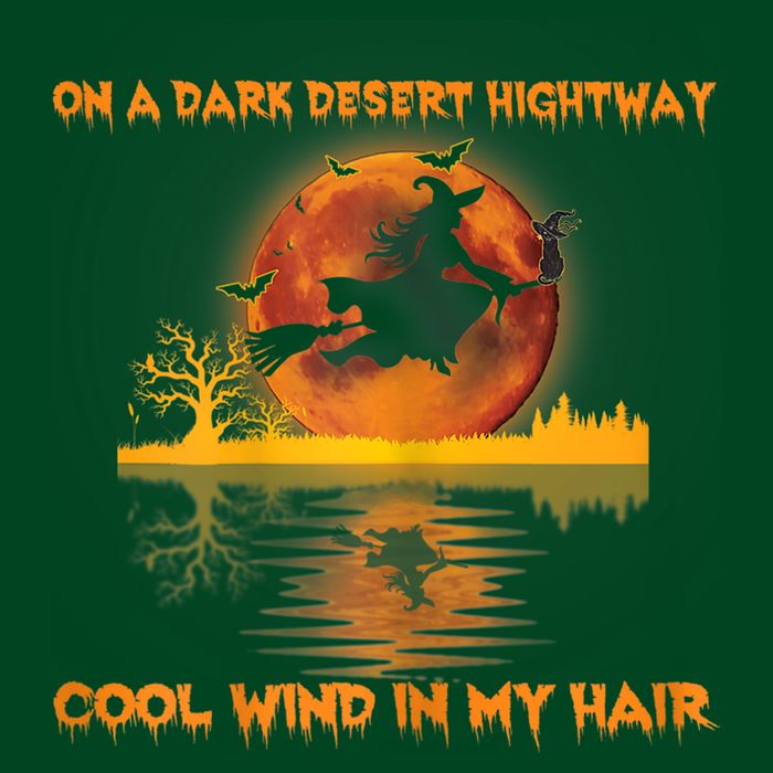 Witch On A Dark Desert Highway Tshirt Womens In Witch Tshirt Magnet