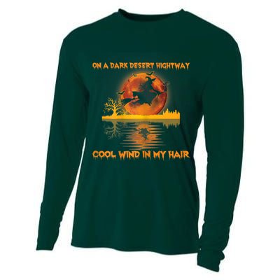 Witch On A Dark Desert Highway Tshirt Womens In Witch Tshirt Cooling Performance Long Sleeve Crew