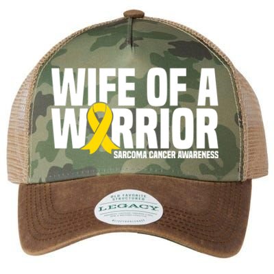 Wife Of A Warrior Bone Cancer Sarcoma Cancer Awareness Great Gift Legacy Tie Dye Trucker Hat