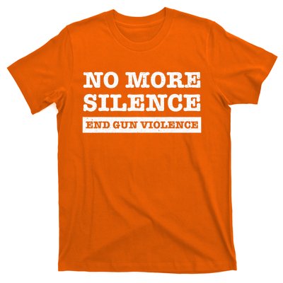 Wear Orange Anti Gun No More Silence End Gun Violence Ribbon T-Shirt