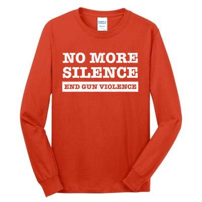 Wear Orange Anti Gun No More Silence End Gun Violence Ribbon Tall Long Sleeve T-Shirt