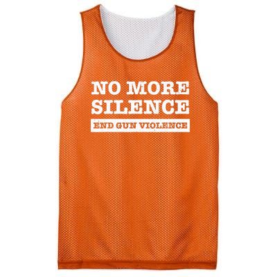 Wear Orange Anti Gun No More Silence End Gun Violence Ribbon Mesh Reversible Basketball Jersey Tank