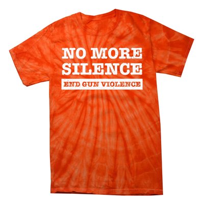 Wear Orange Anti Gun No More Silence End Gun Violence Ribbon Tie-Dye T-Shirt