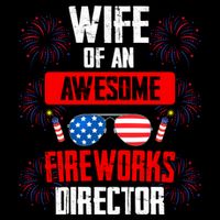 Wife Of An Awesome Fireworks Director Assistant Firework Gift Doggie Tank