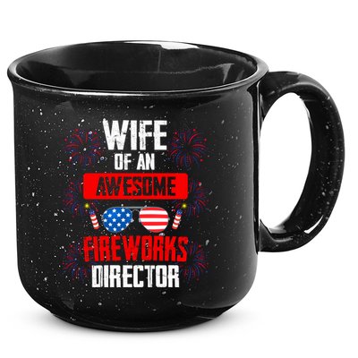Wife Of An Awesome Fireworks Director Assistant Firework Gift 15oz Campfire Ceramic Mug