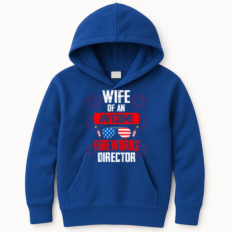 Wife Of An Awesome Fireworks Director Assistant Firework Gift Kids Hoodie