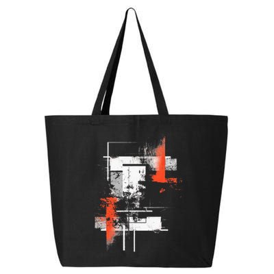 White Orange Abstract Graphic S 6xl Graphic 25L Jumbo Tote