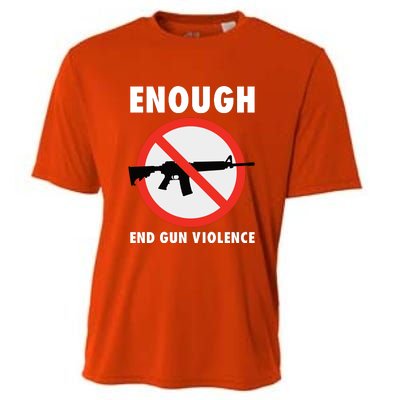 Wear Orange Anti Gun Sign Enough End Gun Violence Cooling Performance Crew T-Shirt