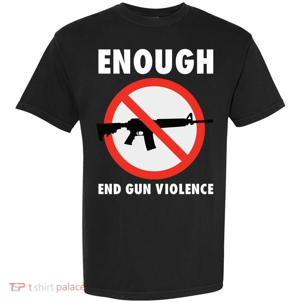 Wear Orange Anti Gun Sign Enough End Gun Violence Garment-Dyed Heavyweight T-Shirt