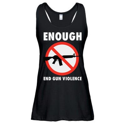 Wear Orange Anti Gun Sign Enough End Gun Violence Ladies Essential Flowy Tank