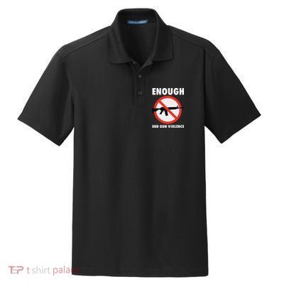 Wear Orange Anti Gun Sign Enough End Gun Violence Dry Zone Grid Polo