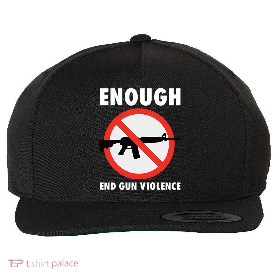 Wear Orange Anti Gun Sign Enough End Gun Violence Wool Snapback Cap