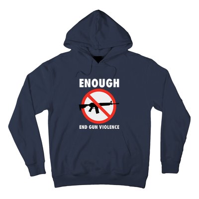 Wear Orange Anti Gun Sign Enough End Gun Violence Hoodie