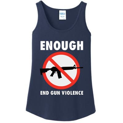 Wear Orange Anti Gun Sign Enough End Gun Violence Ladies Essential Tank