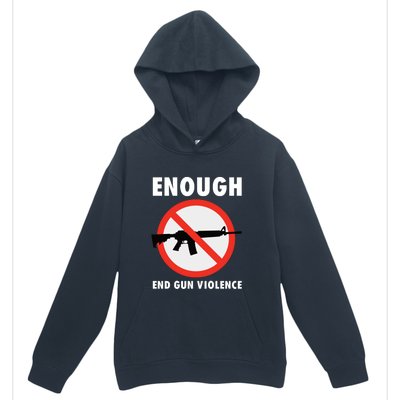 Wear Orange Anti Gun Sign Enough End Gun Violence Urban Pullover Hoodie