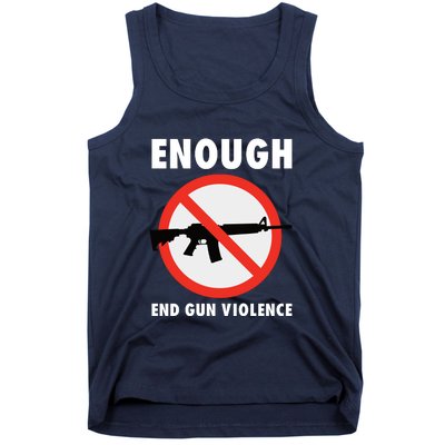 Wear Orange Anti Gun Sign Enough End Gun Violence Tank Top