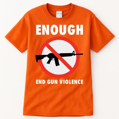 Wear Orange Anti Gun Sign Enough End Gun Violence Tall T-Shirt