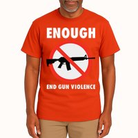 Wear Orange Anti Gun Sign Enough End Gun Violence Tall T-Shirt