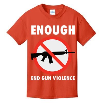 Wear Orange Anti Gun Sign Enough End Gun Violence Kids T-Shirt