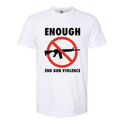 Wear Orange Anti Gun Sign Enough End Gun Violence Softstyle CVC T-Shirt