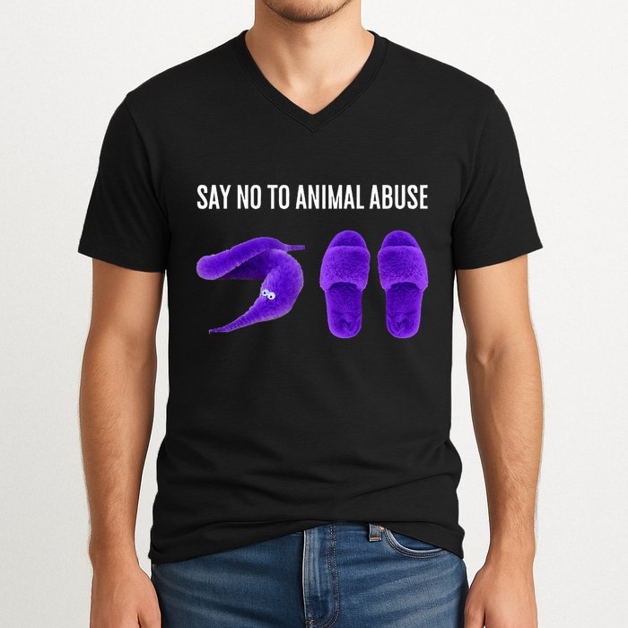 Worm On A String Meme V-Neck T-Shirt