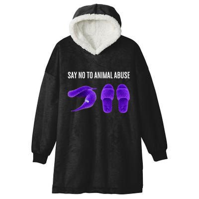 Worm On A String Meme Hooded Wearable Blanket