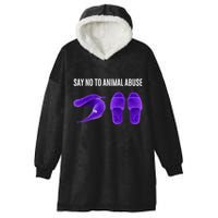 Worm On A String Meme Hooded Wearable Blanket