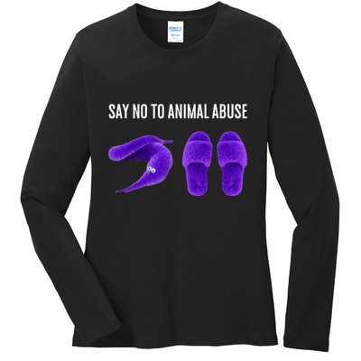 Worm On A String Meme Ladies Long Sleeve Shirt
