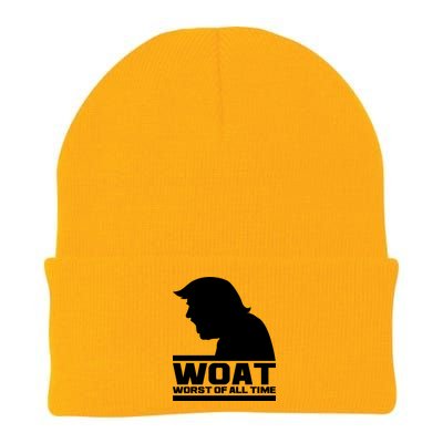 WOAT Anti Trump Worst Of All Time Knit Cap Winter Beanie