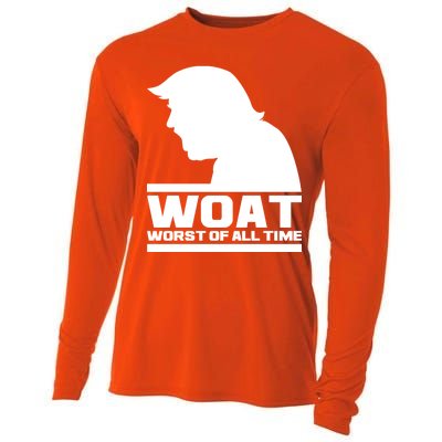 WOAT Anti Trump Worst Of All Time Cooling Performance Long Sleeve Crew