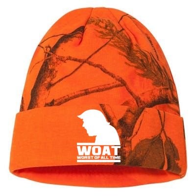 WOAT Anti Trump Worst Of All Time Kati Licensed 12" Camo Beanie