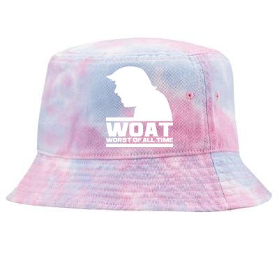 WOAT Anti Trump Worst Of All Time Tie-Dyed Bucket Hat