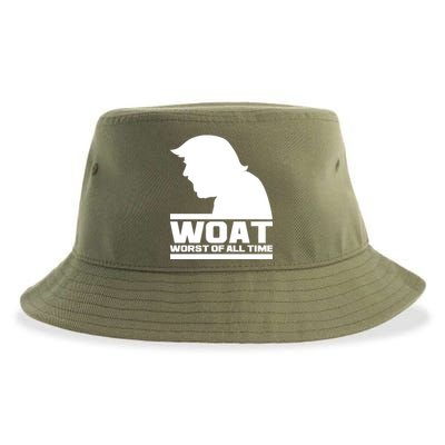 WOAT Anti Trump Worst Of All Time Sustainable Bucket Hat