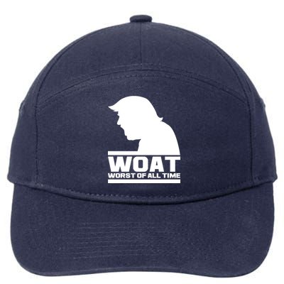 WOAT Anti Trump Worst Of All Time 7-Panel Snapback Hat