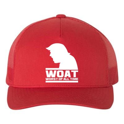 WOAT Anti Trump Worst Of All Time Yupoong Adult 5-Panel Trucker Hat