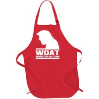 WOAT Anti Trump Worst Of All Time Full-Length Apron With Pockets