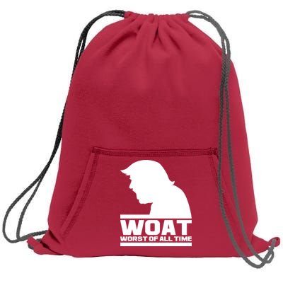 WOAT Anti Trump Worst Of All Time Sweatshirt Cinch Pack Bag