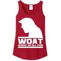 WOAT Anti Trump Worst Of All Time Ladies Essential Tank