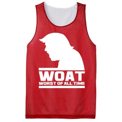 WOAT Anti Trump Worst Of All Time Mesh Reversible Basketball Jersey Tank