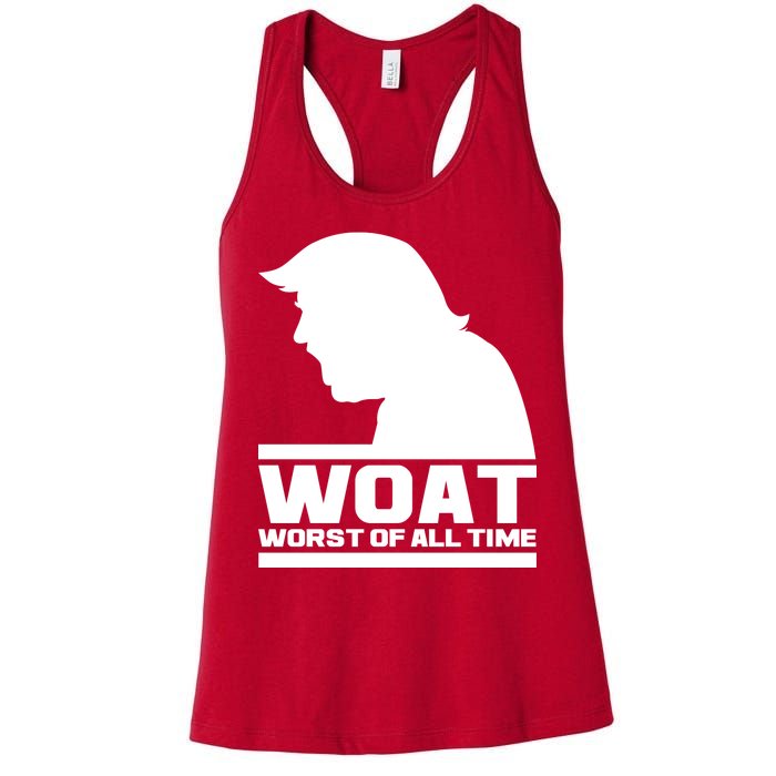 WOAT Anti Trump Worst Of All Time Women's Racerback Tank