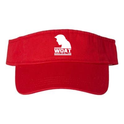 WOAT Anti Trump Worst Of All Time Valucap Bio-Washed Visor