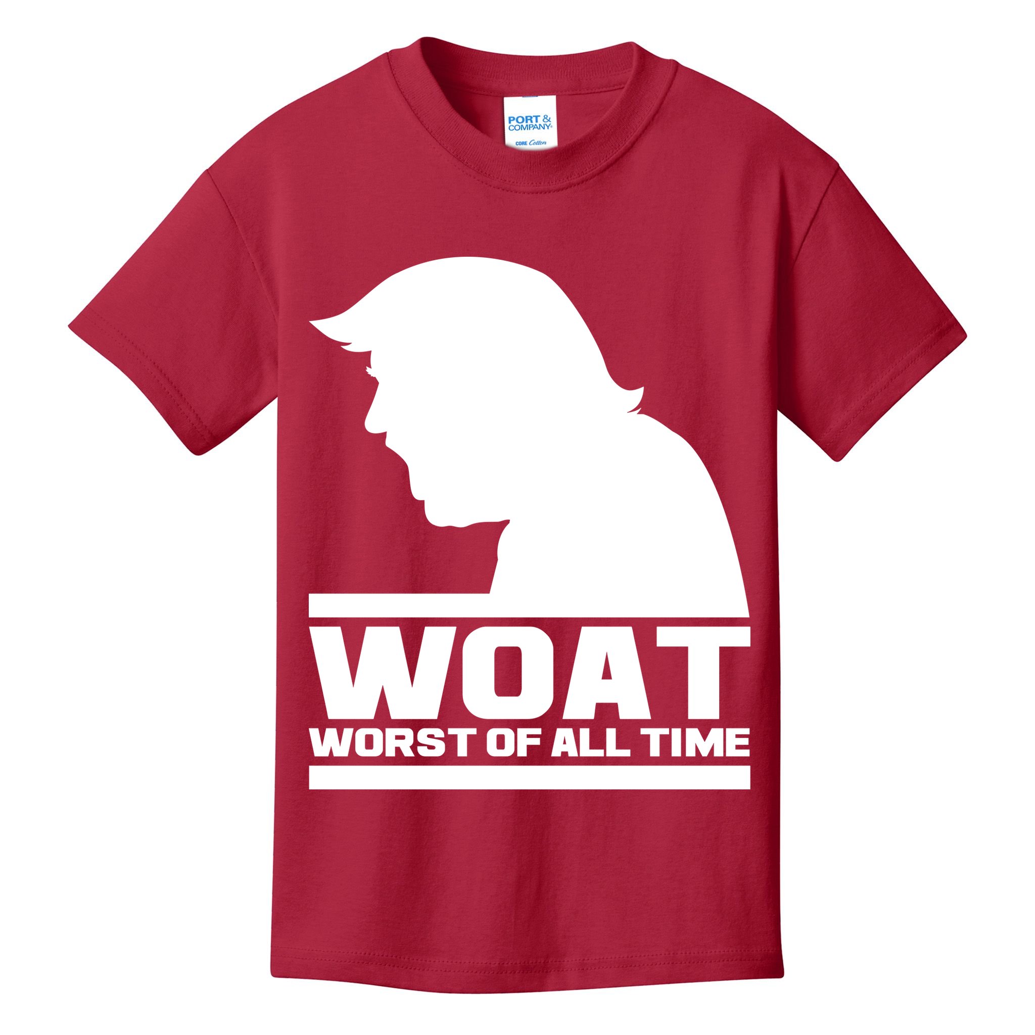 WOAT Anti Trump Worst Of All Time Kids T-Shirt