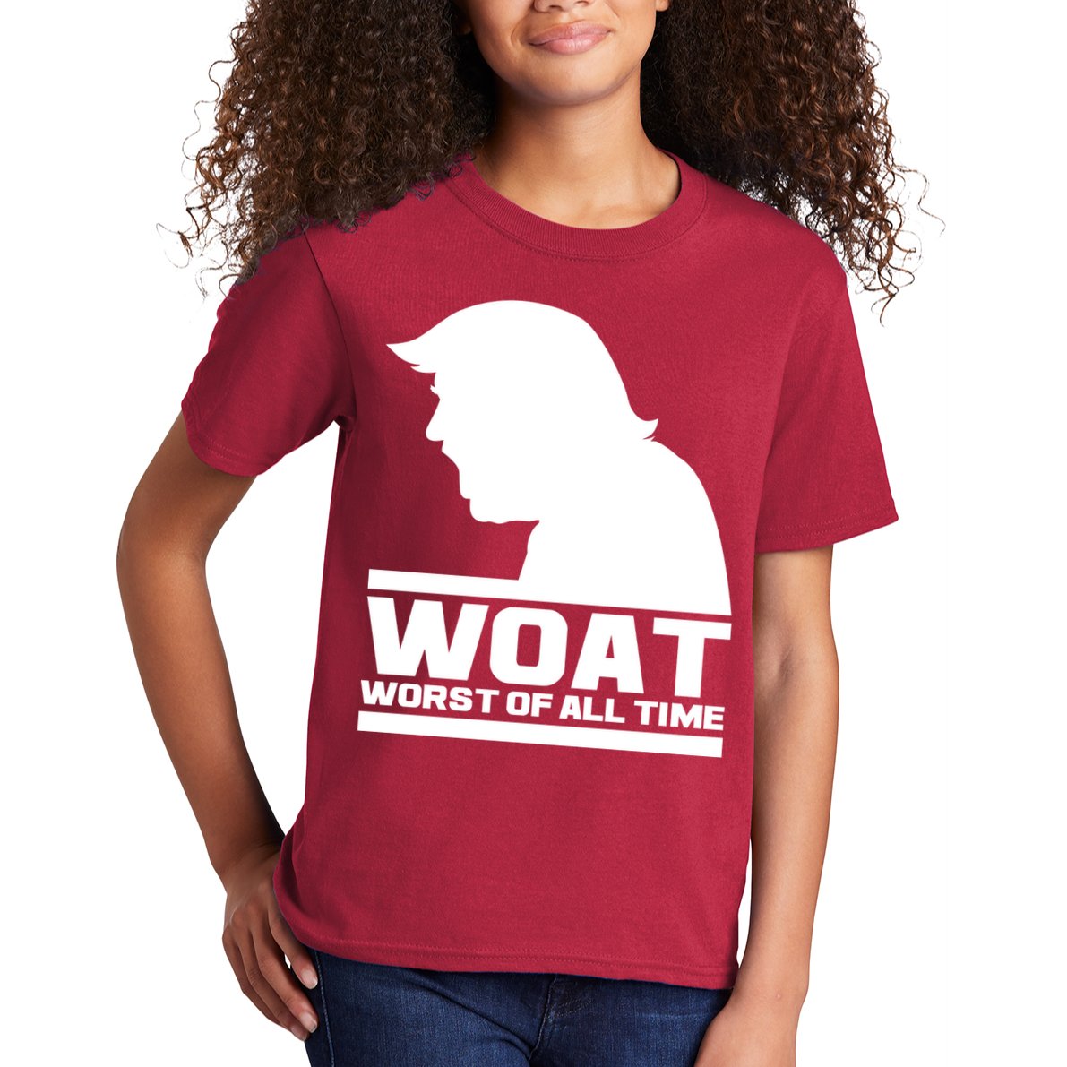 WOAT Anti Trump Worst Of All Time Kids T-Shirt
