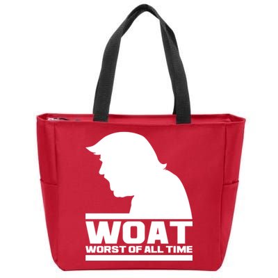 WOAT Anti Trump Worst Of All Time Zip Tote Bag