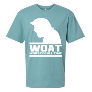 WOAT Anti Trump Worst Of All Time Sueded Cloud Jersey T-Shirt