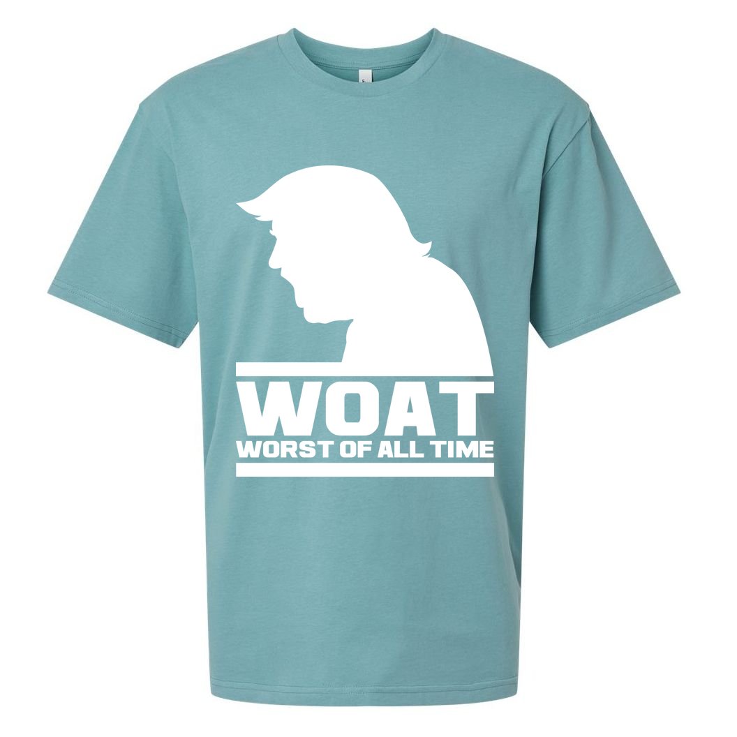 WOAT Anti Trump Worst Of All Time Sueded Cloud Jersey T-Shirt